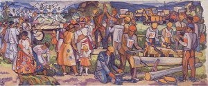 Fellers' Competition, 1985, oil on cardboard