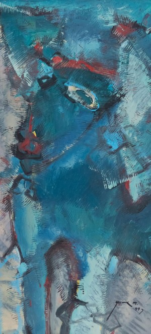 T. Usyk Untitled', 1999, oil on cardboard, 60x90