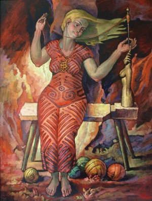 Mokosh, oil on canvas, 80x60