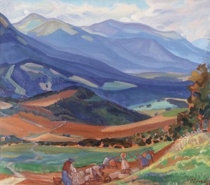 Potato Field, 1980, oil on canvas, 90x100