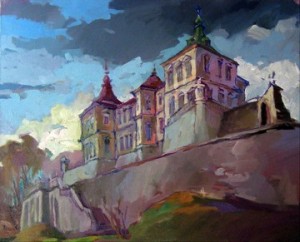 Castle in Pidhirtsi village, 2011, oil on canvas, 60x70