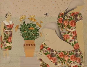 L. Korzh-Radko 'Three Sisters', 2009, mixed technique on paper, 69x88 