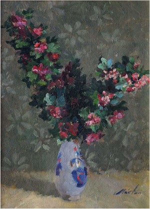 Still Life With A Vase, oil on canvas, 41x30