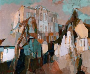 View of The Basilian Monastery, 2008, oil on canvas, 75x90