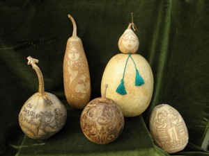 Decorative Melons, carving