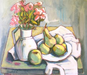 Pink Flowers, 2007, oil on canvas, 50x60