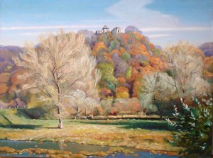 Nevytskyi Castle, oil on canvas, 60x80