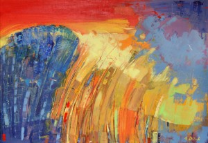 Hot Evening Breath, 2012, acrylic on canvas, 70Х100