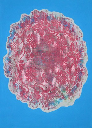 Tablecloth, 2012, authors technique, acrylic, 60x80