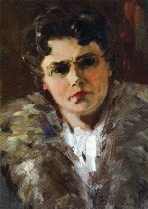 Portrait Of The Artists Wife, 1984, 50x40