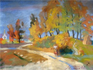Autumn, oil on cardboard, 48x64