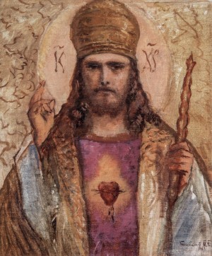 Jesus, 1961, oil on canvas, 55x44.5