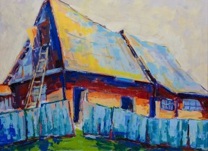 S. Zavadiak 'Hut. Stuzhytsia Village', 60x80