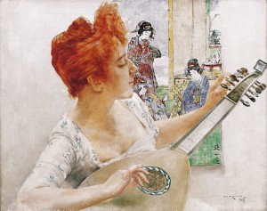 Girl With A Mandolin, oil on canvas, 32,5х41