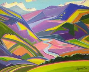 Melody of the Mountains acrylic on canvas 60x75