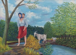 Uzhhorod. Mothers And Children, oil on canvas