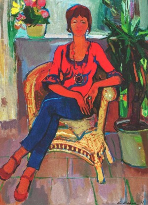 Anzhela, 2011, oil on canvas, 110x90