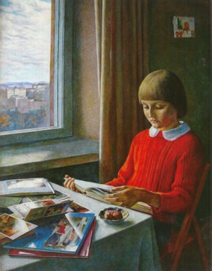 Zhanna, 1982, oil on canvas, 90x65
