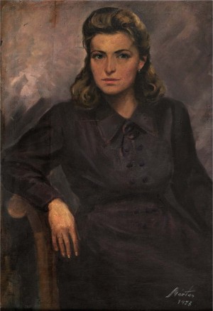 Портрет дружини, 1953, п.о., 100x70