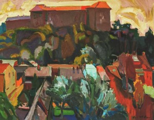 Uzhhorod Castle, 2011, oil on canvas, 70,5x95