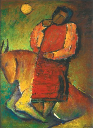 Hostess, 2012, oil on canvas, 80x60