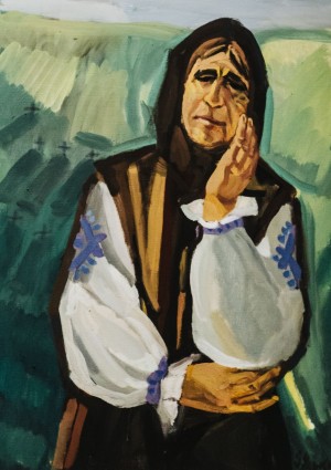 Old woman, 2016, canvas, oil, 82х60