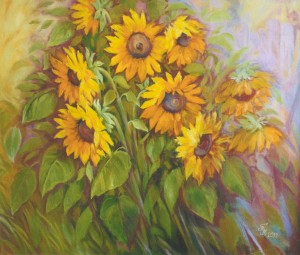 Sunflowers, 2011, 80х100