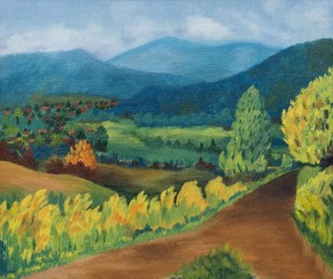 Uzhhorod. Turianska Valley, oil on canvas