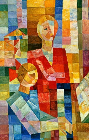 Music Lesson', 1976, oil on cardboard, 80x50