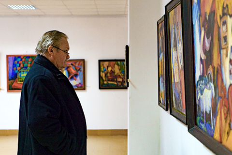 Jubilee exhibition of Vasyl Filesh