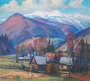 Under Blyznytsia Mountain, 2009, oil on canvas, 60х70