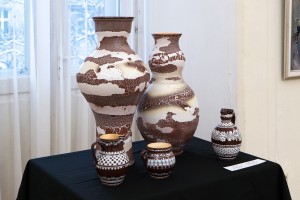 E. Hidi (Sr.) "Decorative Vases, 2017, ceramics, glaze