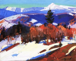 Зима в горах, 1975, п.о., 65х78