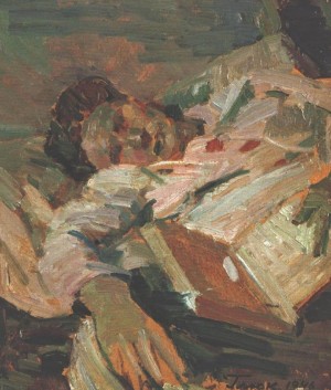 Sleep, 1946, oil on cardboard, 34х24