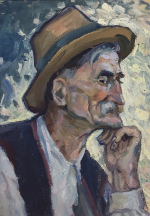 Petro From Dulovo Village, 1965, oil on canvas, 51x44