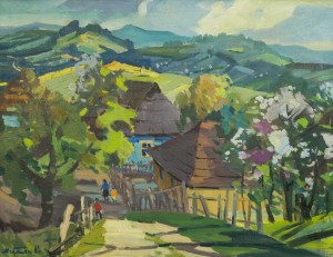 A Sunny Day, the 1960s, oil on canvas, 69x89