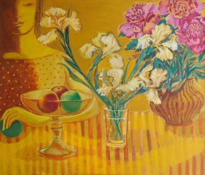 O. Kondratiuk. Bouquets. Diptych, 2016, oil on canvas