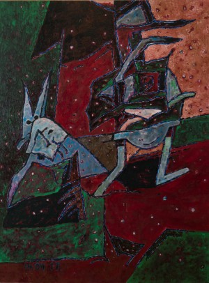 P. Kovach ’The Transcarpathian Nevoia ’,2017, oil on canvas, 200x150 