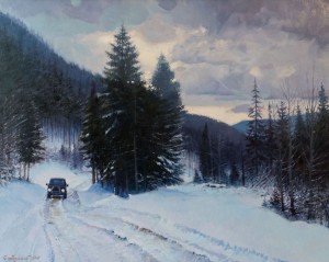 Зимова дорога, 2013, п.о., 100х80