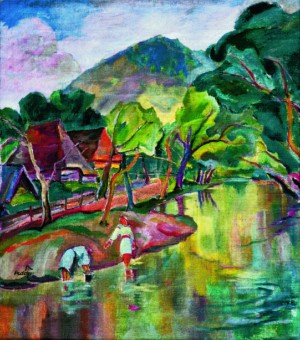Houses near the river, 1930
