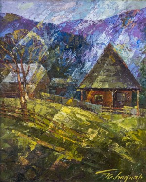 Morning in the Carpathians, oil on canvas, 55x45