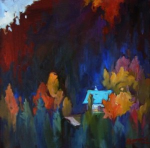 Autumn motif, 2010, oil on canvas, 40x40