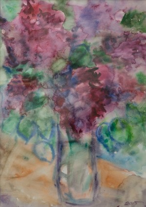 Lilac, 2015, watercolour on paper, 43x60