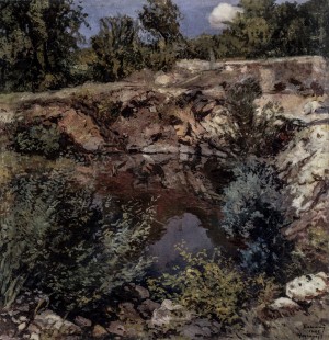 Autumn In The Mountains, 1946, oil on canvas, 115х110,5