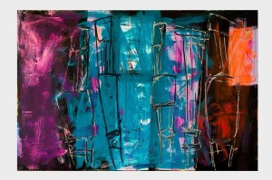 Деяк М. ’Табурети’ із серії ’Сутність речей’, 2016,  акрил на склі, 100x150