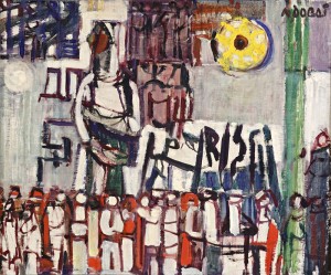 One Goal, 1975, oil on canvas, 50x60