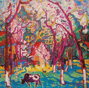 Idyll, 2010, oil on canvas, 100x100