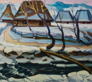 Winter, 2016, canvas, oil,  80,5х90