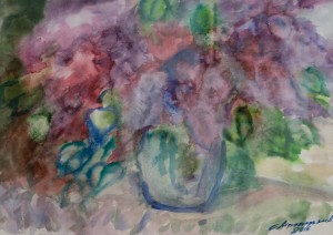 Lilac, 2016, watercolour on paper, 43x60