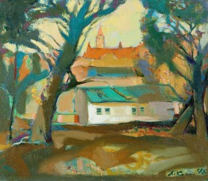 Autumn in Uzhhorod, 1998, oil on canvas, 60x70